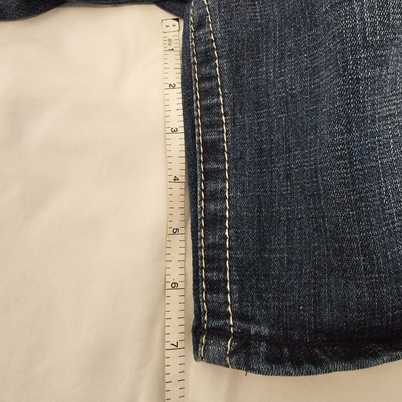 EUC Seven Blue jean shorts Size 14/15 - Picture 4 of 5